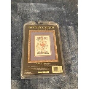 Dimensions Gold Collection Petites Musical Carousel Horse Cross Stitch Kit 1997